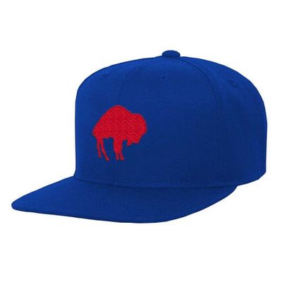 Youth Mitchell & Ness Royal Buffalo Bills Gridiron Classics Ground Snapback Hat