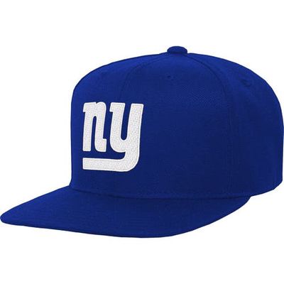 Youth Mitchell & Ness Royal New York Giants Gridiron Classics Ground Snapback Hat