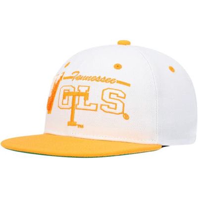 Youth Mitchell & Ness White/Tennessee Orange Tennessee Volunteers Varsity Letter Snapback Hat