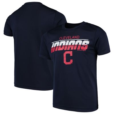 Youth Navy Cleveland Indians Team Logo T-Shirt