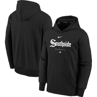 Youth Nike Black Chicago White Sox City Connect Performance Pullover Hoodie