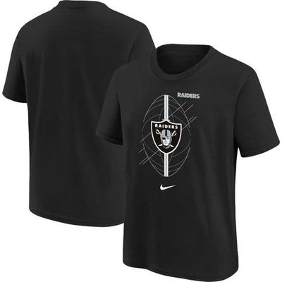 Youth Nike Black Las Vegas Raiders Icon T-Shirt