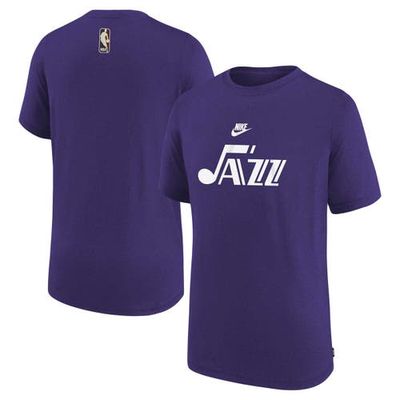 Youth Nike NBA Purple Utah Jazz 2023/24 Classic Edition Authentic Pregame Shooting T-Shirt