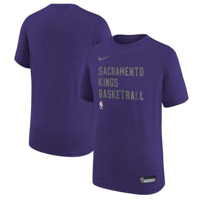 Youth Nike Purple Sacramento Kings Essential Practice T-Shirt
