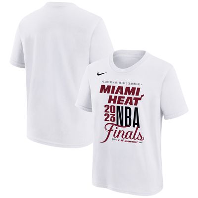 Youth Nike White Miami Heat 2023 NBA Finals T-Shirt