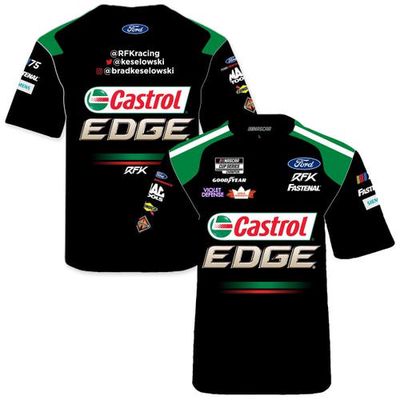 Youth RFK Racing Black Brad Keselowski Castrol Edge Sublimated Uniform T-Shirt