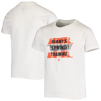 Youth Soft as a Grape White San Francisco Giants Spring Training Painted Scene T-Shirt