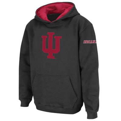 Youth Stadium Athletic Charcoal Indiana Hoosiers Big Logo Pullover Hoodie