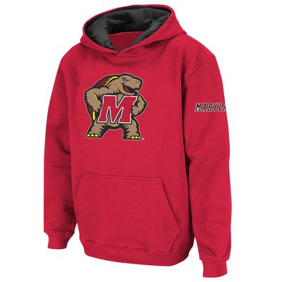 Youth Stadium Athletic Red Maryland Terrapins Big Logo Pullover Hoodie