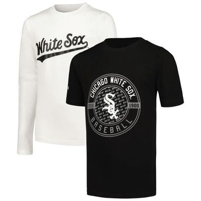Youth Stitches Black/White Chicago White Sox T-Shirt Combo Set