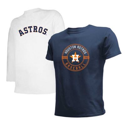 Youth Stitches Navy/White Houston Astros T-Shirt Combo Set