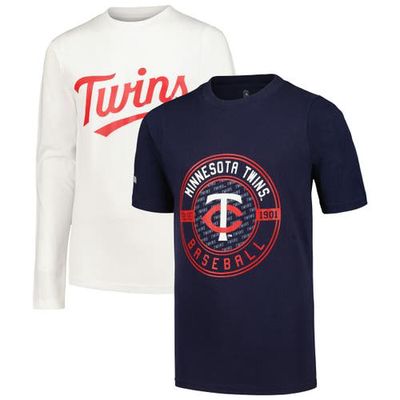 Youth Stitches Navy/White Minnesota Twins T-Shirt Combo Set