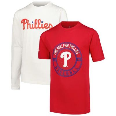 Youth Stitches Red/White Philadelphia Phillies T-Shirt Combo Set
