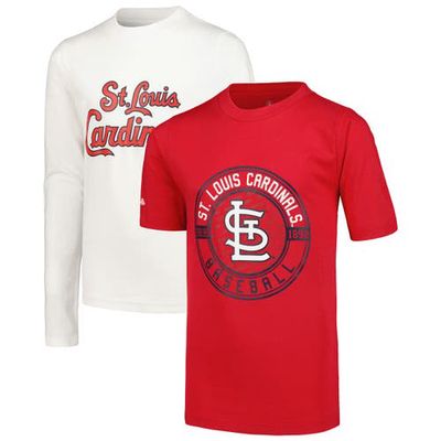 Youth Stitches Red/White St. Louis Cardinals T-Shirt Combo Set