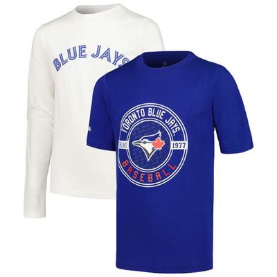 Youth Stitches Royal/White Toronto Blue Jays T-Shirt Combo Set