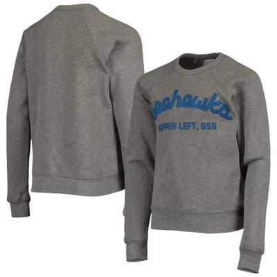Youth THE GREAT PNW Heathered Gray Seattle Seahawks Pacific Script Pullover Sweatshirt in Heather Gray