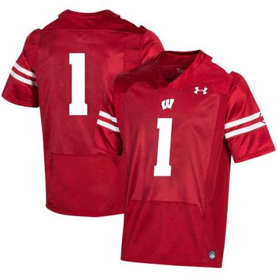 Youth Under Armour #1 Red Wisconsin Badgers 2019 Replica Football Jersey