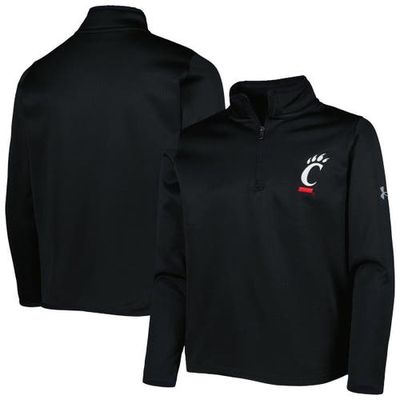 Youth Under Armour Black Cincinnati Bearcats Fleece Quarter-Zip Jacket