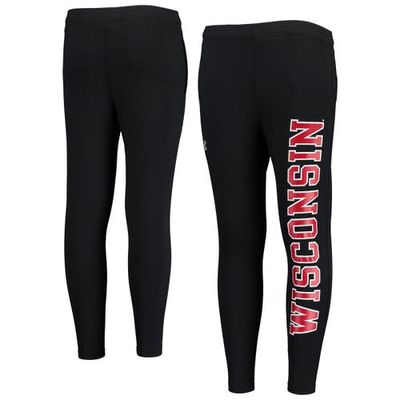 Youth Under Armour Black Wisconsin Badgers Brawler Pants