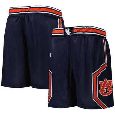Youth Under Armour Navy Auburn Tigers Team Replica Basketball Shorts
