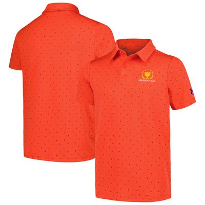 Youth Under Armour Red 2024 Presidents Cup Playoff Flag Print Polo