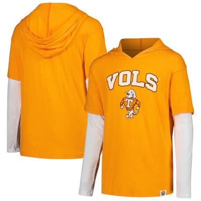 Youth Wes & Willy Tennessee Orange Tennessee Volunteers Tri-Blend Long Sleeve Hoodie T-Shirt