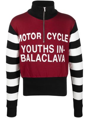 Youths In Balaclava Motor Cycle knit jumper - Red