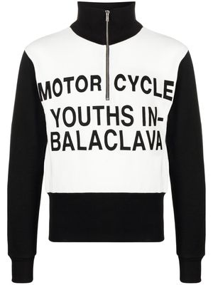 Youths In Balaclava Motor Cycle knit jumper - White