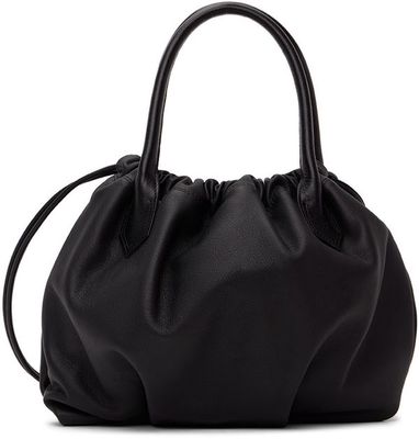 Y's Black Drawstring Handle Shoulder Bag