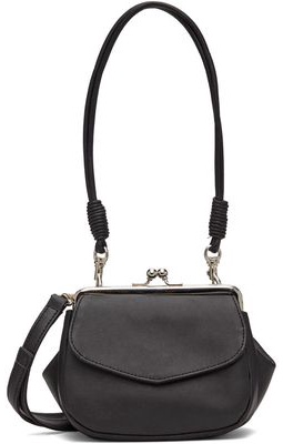 Y's Black Mini Clasp Pochette Shoulder Bag