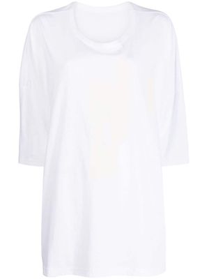 Y's Block-print cotton T-shirt - White