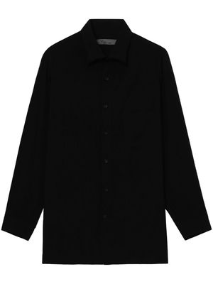 Y's classic-collar button-up shirt - Black