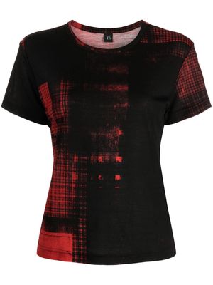 Y's graphic-print jersey T-shirt - Red