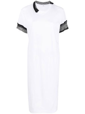 Y's knee-length T-shirt dress - White