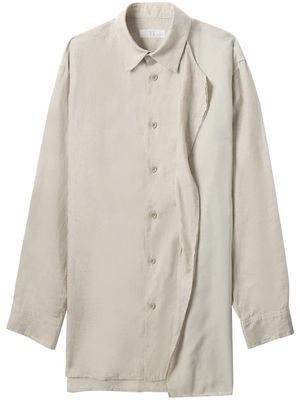 Y's linen buttoned shirt - Neutrals