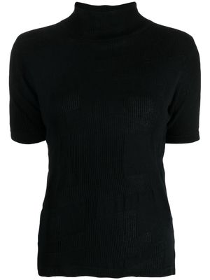 Y's ribbed-knit cotton T-shirt - 2