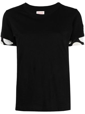 Y's sleeve-insert crew-neck T-shirt - Black