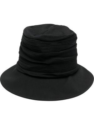 Y's textured-wool bucket hat - Black
