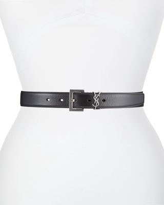 YSL Cintura Box Leather Belt