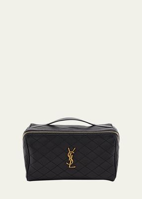 YSL Quilted Leather Vanity Case