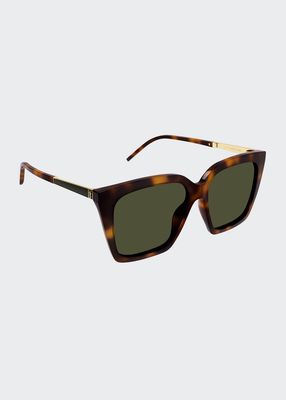 YSL Square Acetate Sunglasses