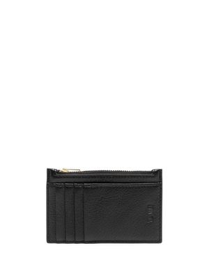 Yu Mei embossed-logo leather wallet - Black