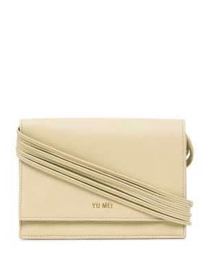 Yu Mei Suki nappa leather clutch bag - Yellow