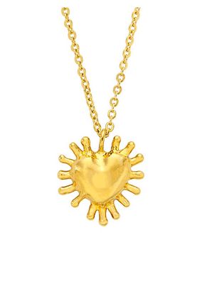 Yucatan Esperenza 24K-Gold-Plated Heart Pendant Necklace
