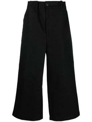 Yuiki Shimoji high-waisted wide-leg trousers - Black