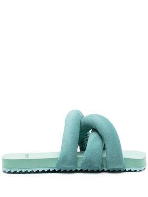 yume yume crossover-strap sandals - Green