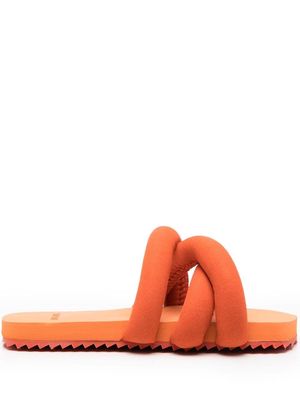 yume yume strappy flat flip flops - Orange