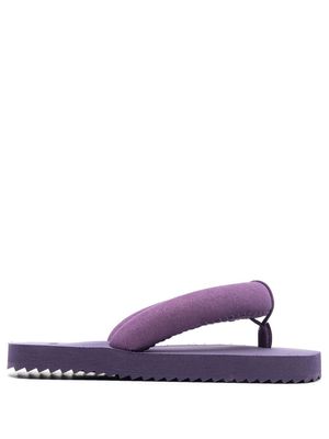 yume yume Suki padded-strap flip flops - Purple