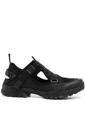 YUME YUME touch-strap cotton-blend sneakers - Black