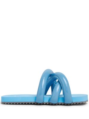 YUME YUME Tyre crossover rolled-strap slides - Blue